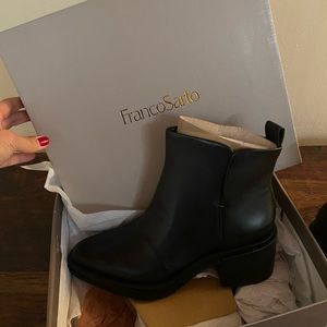 Franco Sarto size 8 black booties